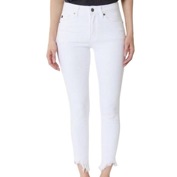 Abercrombie & Fitch Harper low rise ankle jeans white size 4/27 - Picture 16 of 16